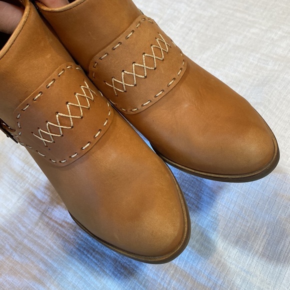 Anthropologie Stivali Maipore‎ Western Ankle Boots Brune 37/ US 6.5/7 - Picture 2 of 10